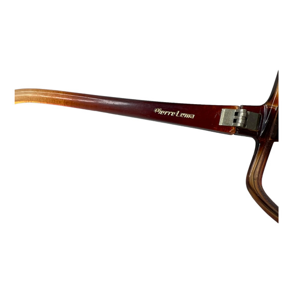 Pierre Leman Butterfly Orange Clear Sunglasses Frames Womens Full Rim H3711 - Picture 5 of 7